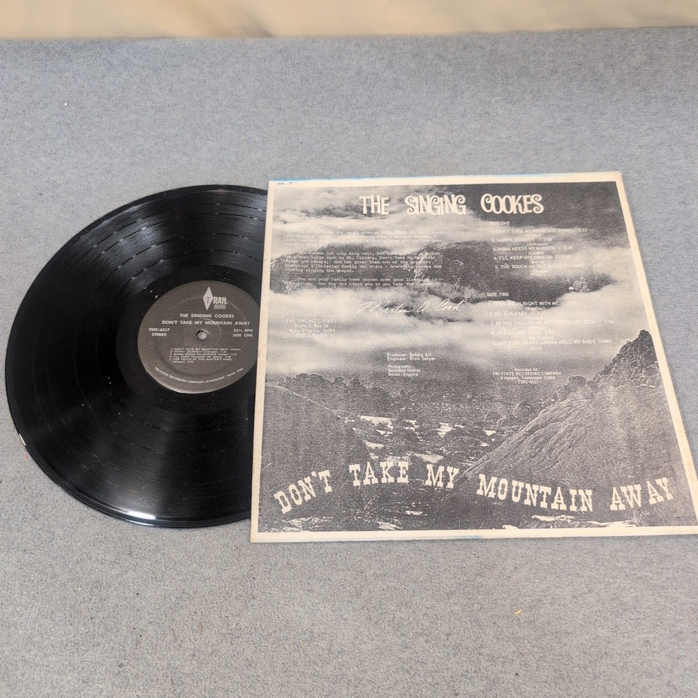 The Singing Cookes Don't Take My Mountain Away Vinyl LP Trail Records TSRC-6517 - Picture 2 of 2